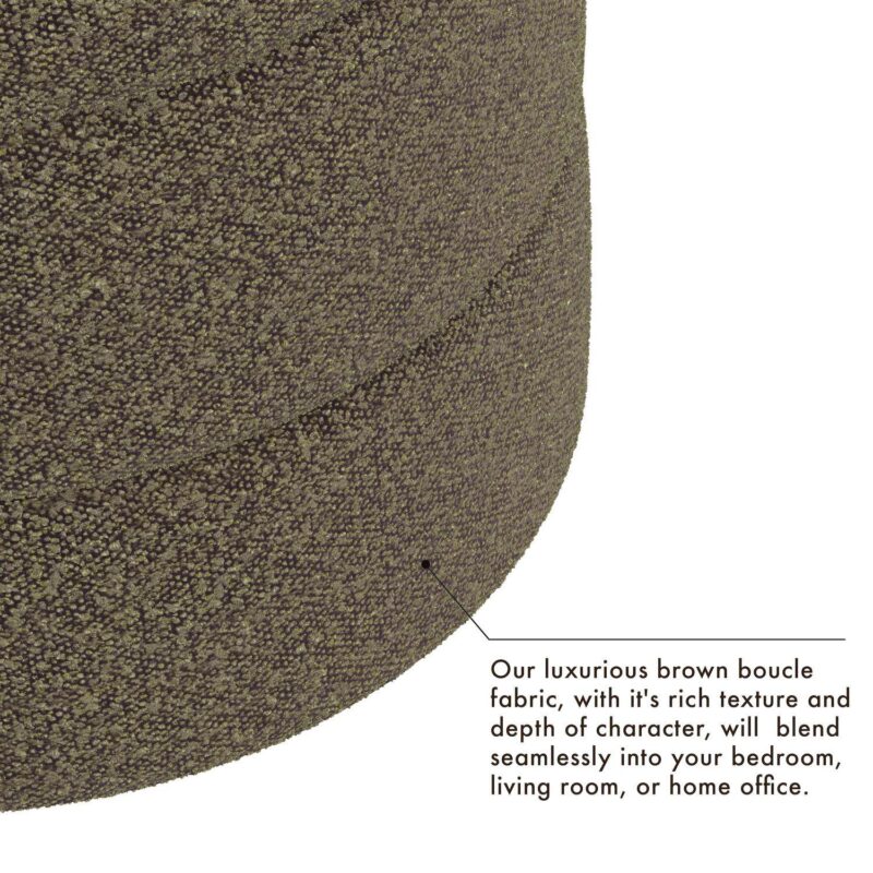 HomePop Upholstered Round Ottoman - Image 6