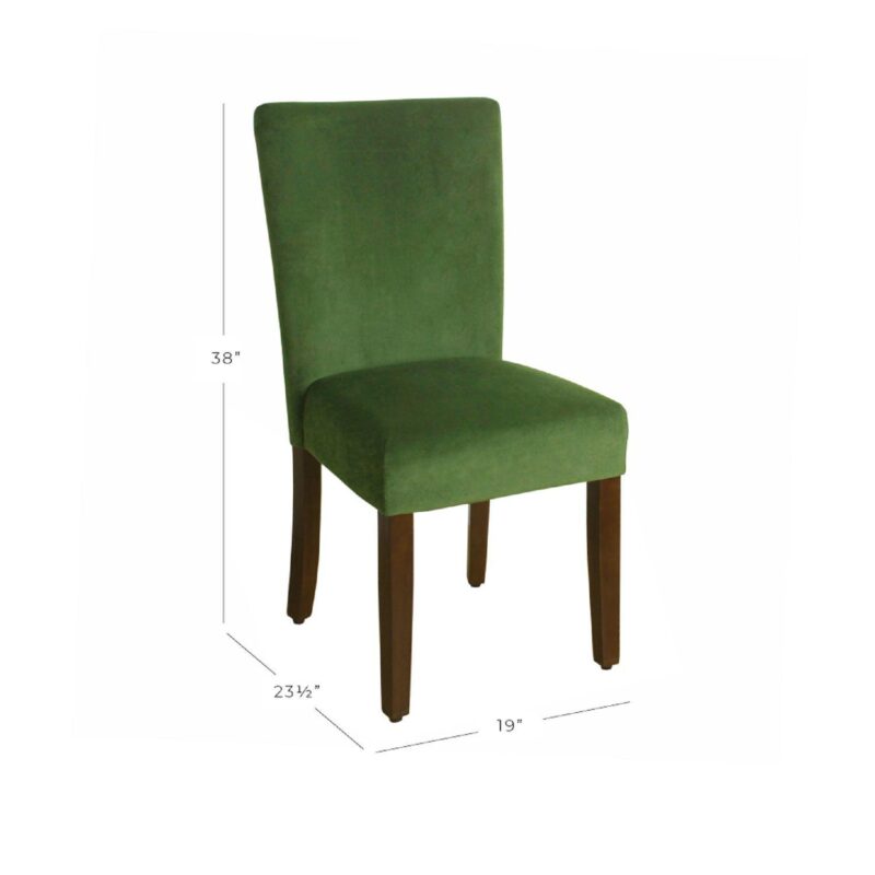 HomePop Velvet Parson Dining Chair 2-piece Set - Image 6