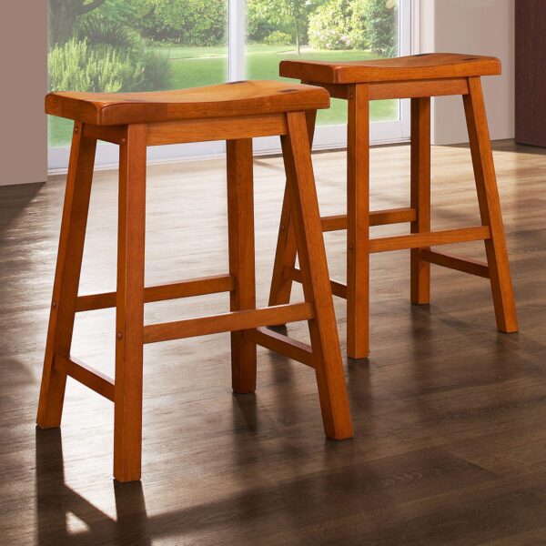 HomeVance 2-pc. Classic Counter Stool Set