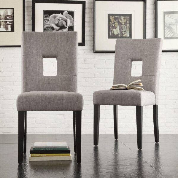 HomeVance 2-piece Roxton Keyhole Side Chair Set