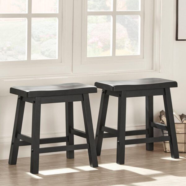 HomeVance Reagan 2-piece Saddle Stool Set