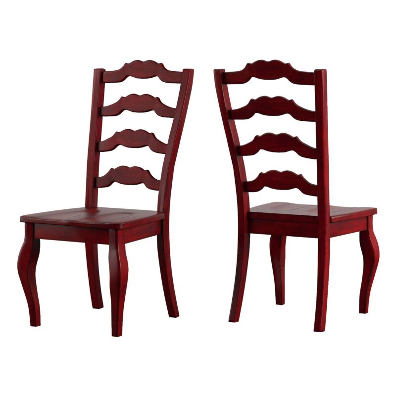 HomeVance Wood Ladderback Dining Chair 2-piece Set - Image 4
