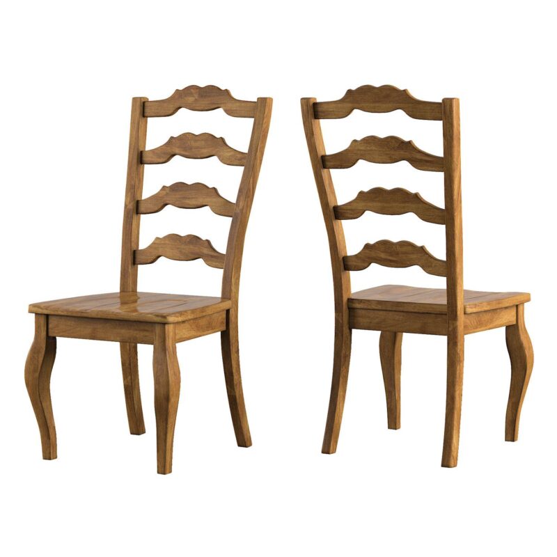 HomeVance Wood Ladderback Dining Chair 2-piece Set - Image 2