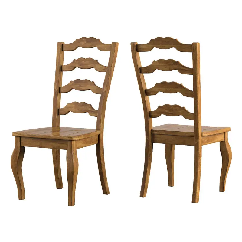 HomeVance Wood Ladderback Dining Chair 2-piece Set - Image 2