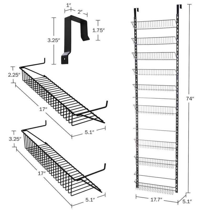 Home-Complete 9-Tier Over the Door Storage Organizer - Image 6