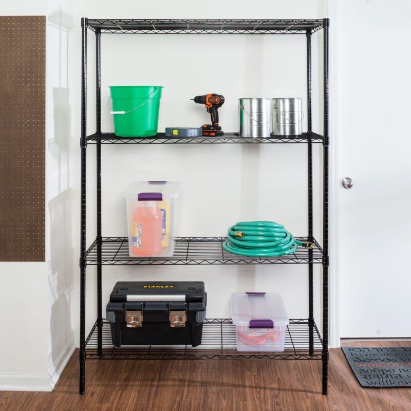 Honey-Can-Do 4-Shelf Heavy Duty Adjustable Shelving Unit - Image 3