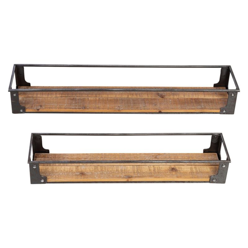 Honey-Can-Do Floating Wall Shelf 2-piece Set - Image 3