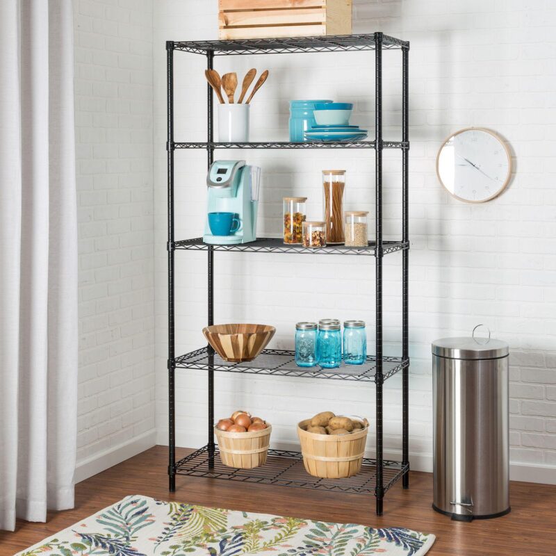 Honey-Can-Do Heavy Duty 5-Shelf Adjustable Shelving Unit - Image 4