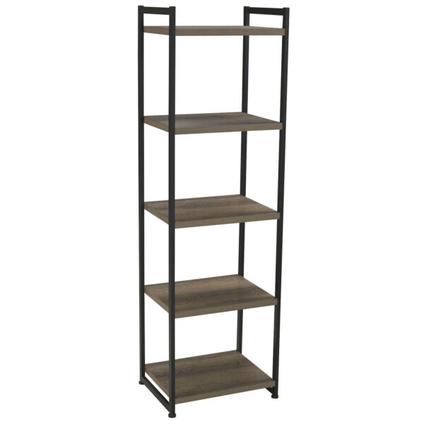 Household Essentials Ashwood 5-Tier Storage Shelf Tower