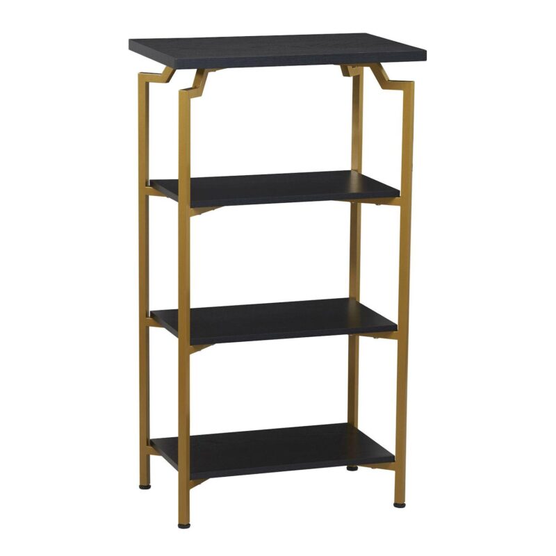 Household Essentials 3-Shelf Mid-Century Modern Bookcase Floor Decor - Image 6