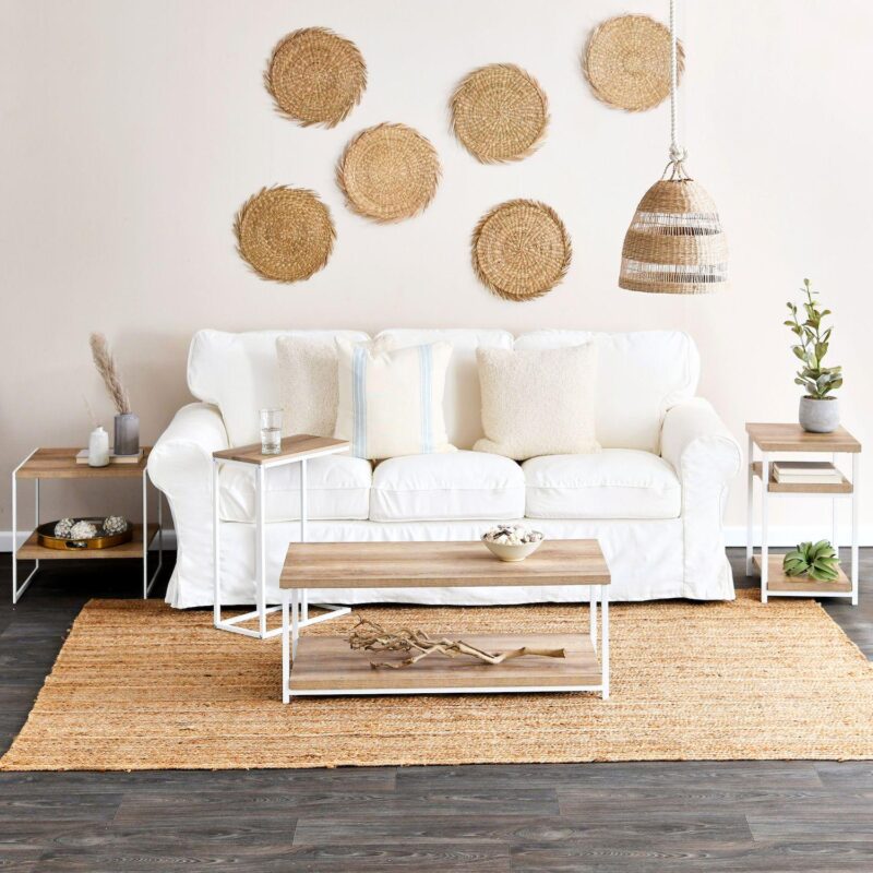 Household Essentials 2-Tier Rectangular Coffee Table - Image 6