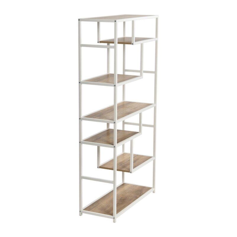 Household Essentials 6-Tier Asymmetrical Bookshelf - Image 4