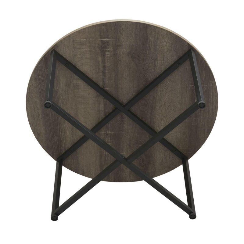 Household Essentials Ashwood Round Coffee Table - Image 6