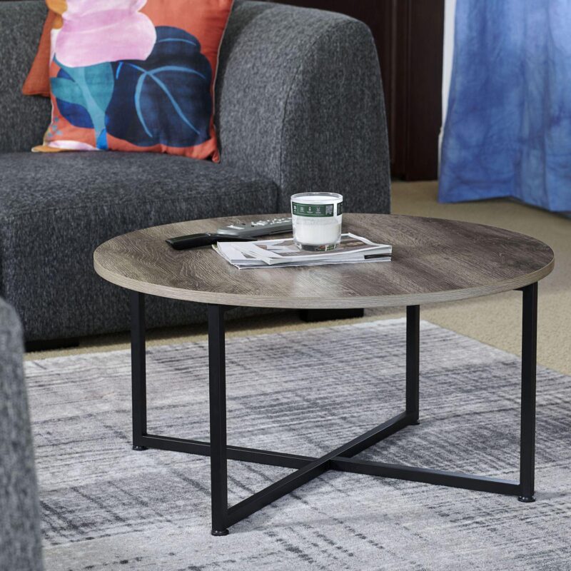 Household Essentials Ashwood Round Coffee Table - Image 3