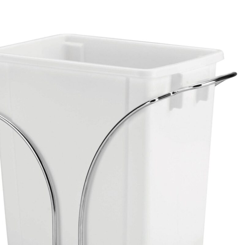 Household Essentials Glidez Chrome Plated Steel Pull Out 9 Gallon Plastic Trash Can - Image 5