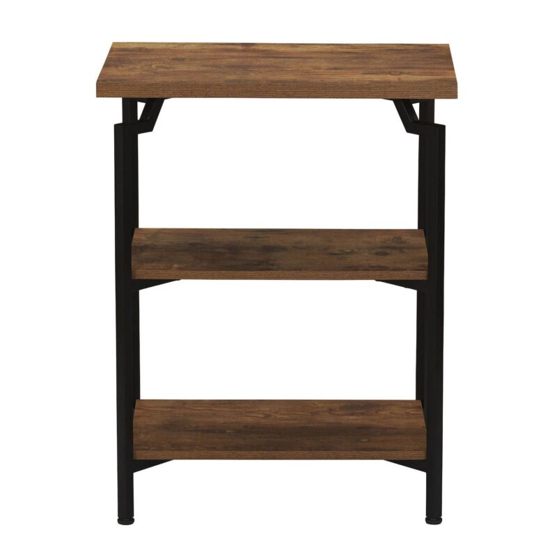 Household Essentials Mid-Century Modern 3-Tier Side Table - Image 3