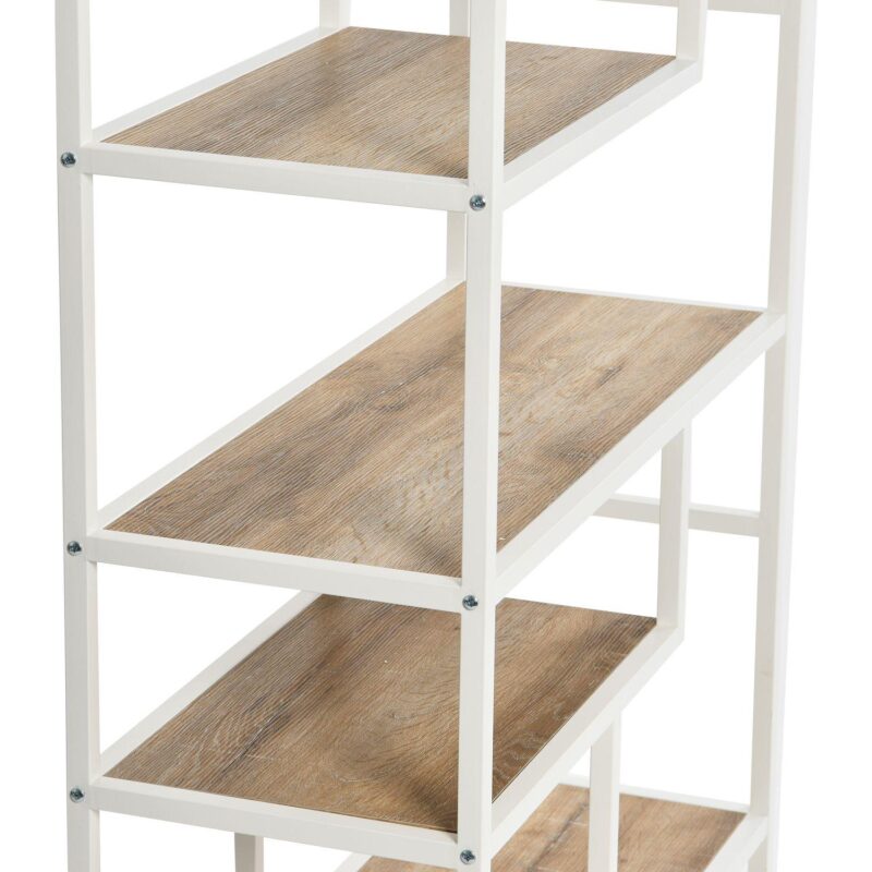 Household Essentials 6-Tier Asymmetrical Bookshelf - Image 7