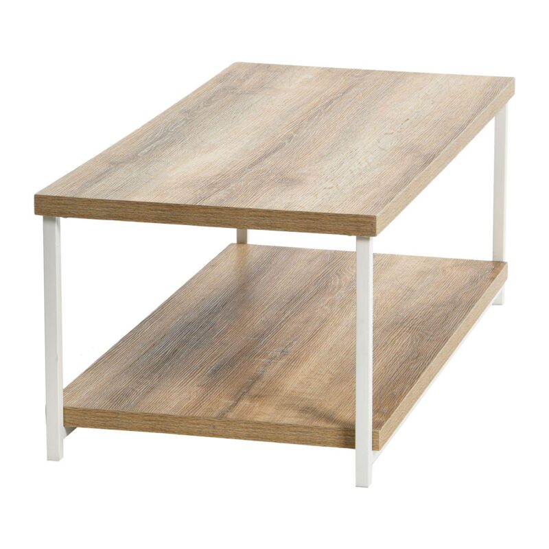 Household Essentials 2-Tier Rectangular Coffee Table - Image 3