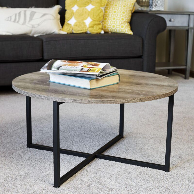 Household Essentials Ashwood Round Coffee Table - Image 2