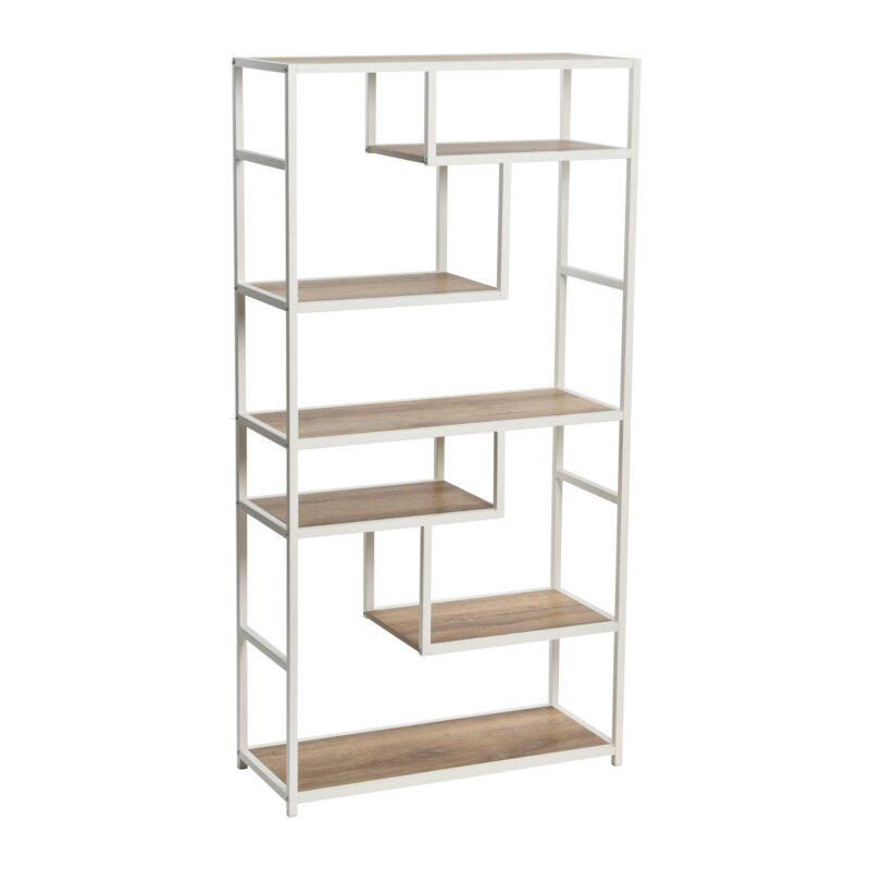 Household Essentials 6-Tier Asymmetrical Bookshelf - Image 8