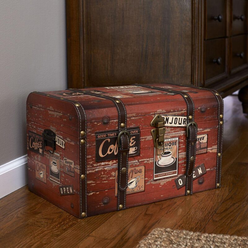 Household Essentials Coffee Shop Medium Trunk - Image 2