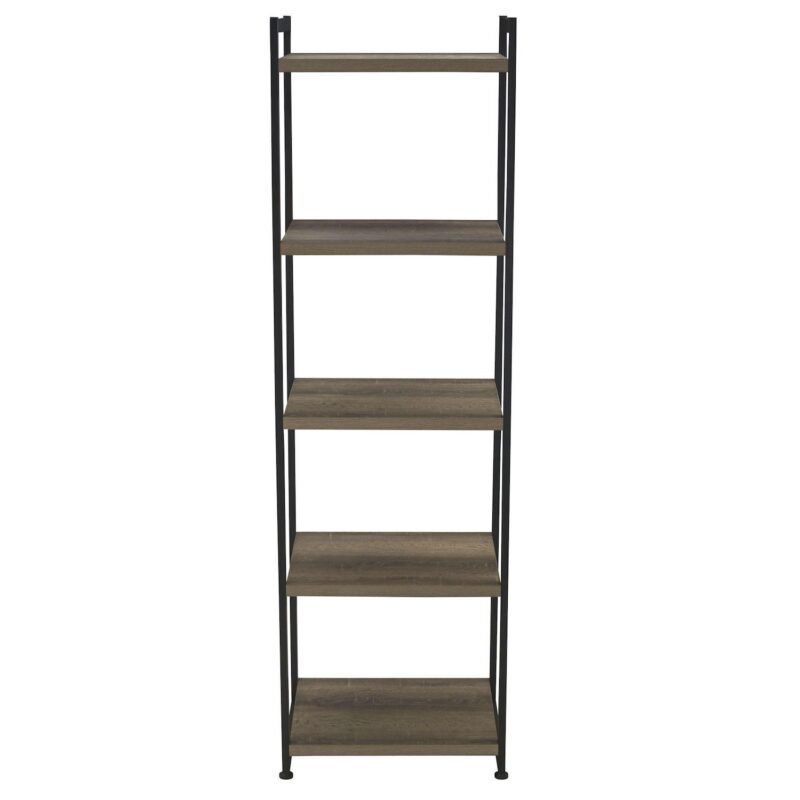 Household Essentials Ashwood 5-Tier Storage Shelf Tower - Image 3