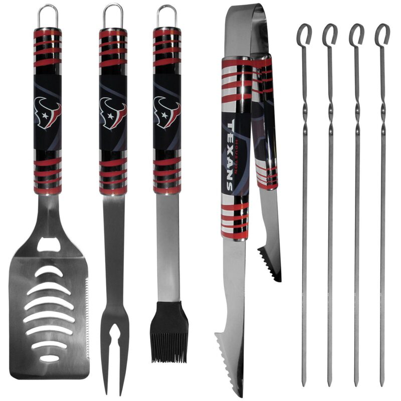 Houston Texans Tailgater 8-Piece BBQ Grill Set - Image 2