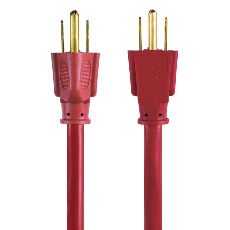Hyper Tough 100FT 14AWG 3 Prong Red for Indoor and Outdoor Use Extension Cord, 13 amps - Image 5