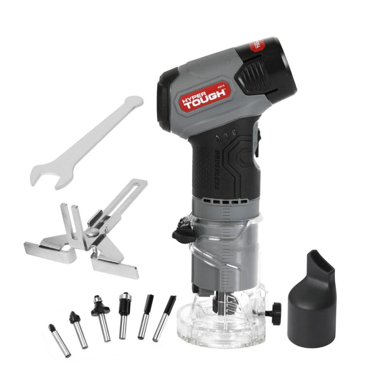 Hyper Tough 12V Max Lithium-Ion Brushless Palm Edge Router with 1.5Ah Battery and Charger, 80016 - Image 11