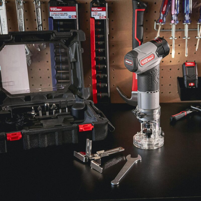 Hyper Tough 12V Max Lithium-Ion Brushless Palm Edge Router with 1.5Ah Battery and Charger, 80016 - Image 10