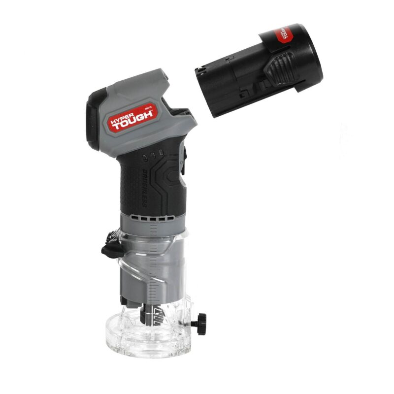 Hyper Tough 12V Max Lithium-Ion Brushless Palm Edge Router with 1.5Ah Battery and Charger, 80016 - Image 17