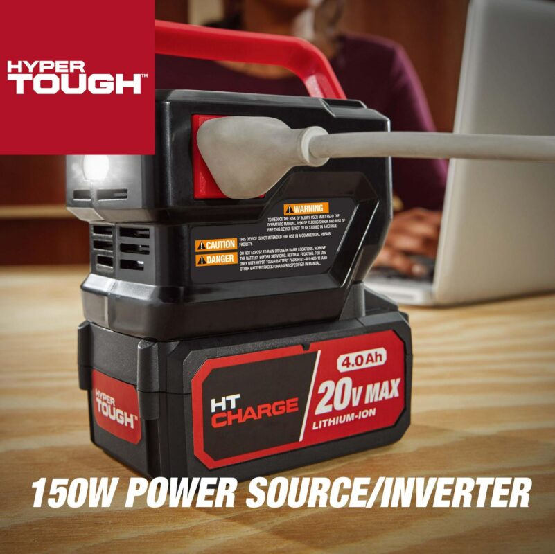 Hyper Tough 20V Power Source/Inverter, HT13-401-003-04, Battery Not Included - Image 4
