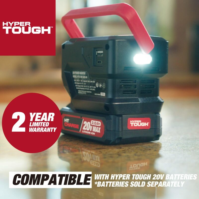 Hyper Tough 20V Power Source/Inverter, HT13-401-003-04, Battery Not Included - Image 9