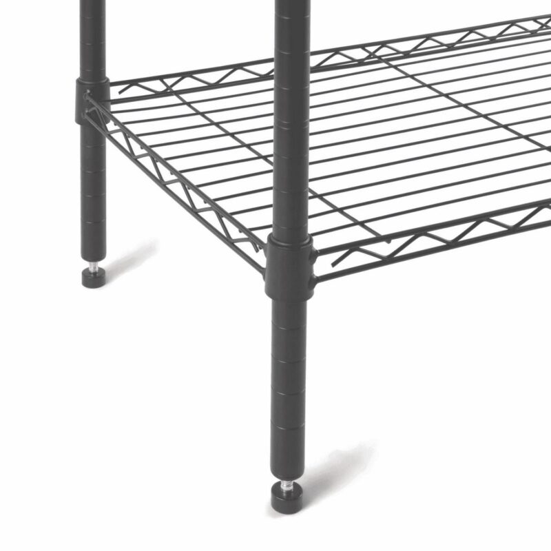 Hyper Tough 5 Tier Wire Shelf Black - Image 4