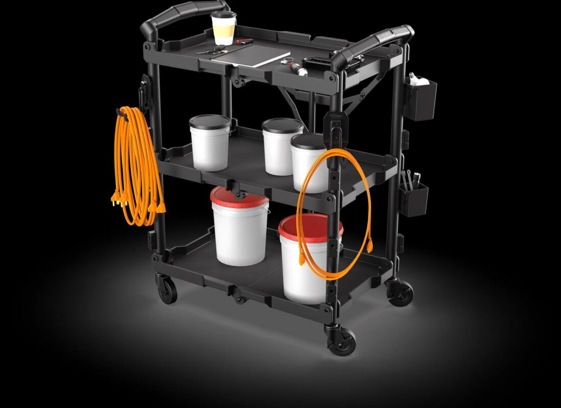 Hyper Tough Hyper Stack New Foldable Collapsible Utility Cart, Black - Image 8