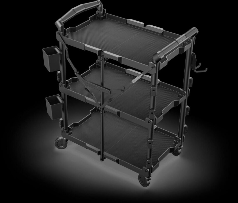 Hyper Tough Hyper Stack New Foldable Collapsible Utility Cart, Black - Image 6