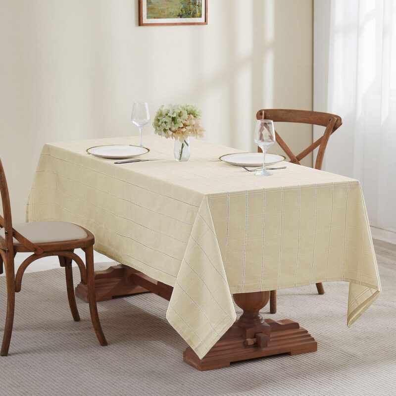 IZOD Chadwick Lurex 144-in. Rectangle Tablecloth - Image 2