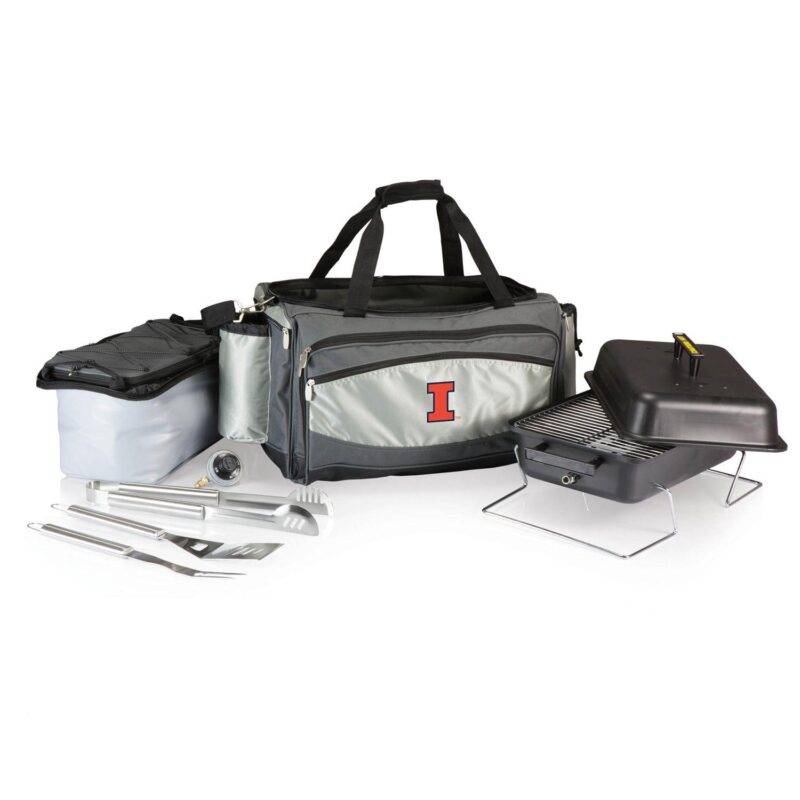 Illinois Fighting Illini 6-pc. Propane Grill and Cooler Set - Image 2