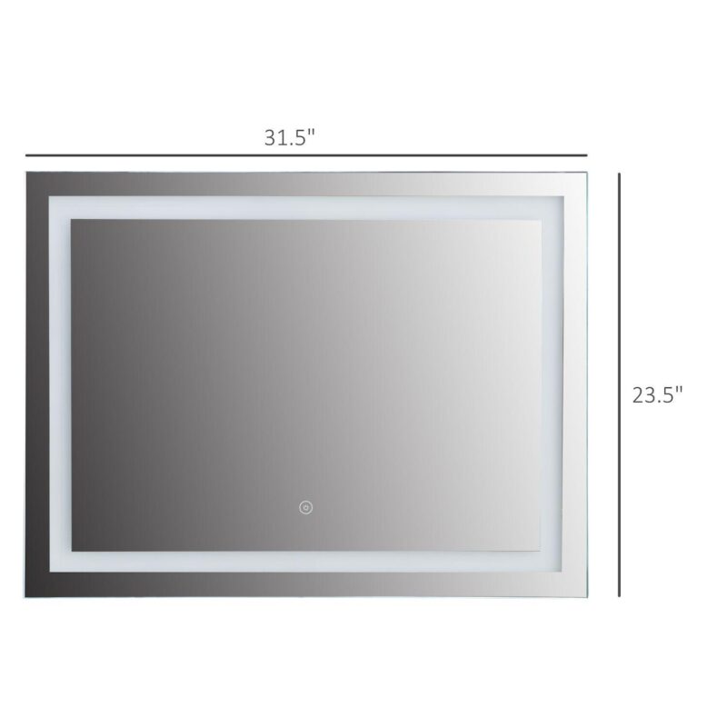 Illuminated Led Bathroom Vanity Display With Lights, Modern Makeup Wall Mirror - Image 3