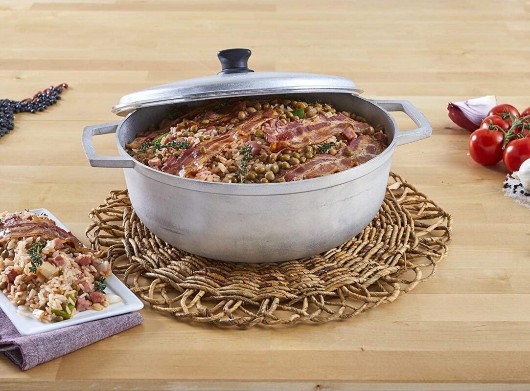 Imusa 6.9 Quart Traditional Colombian Cast Aluminum Caldero or Dutch Oven with Lid - Image 10