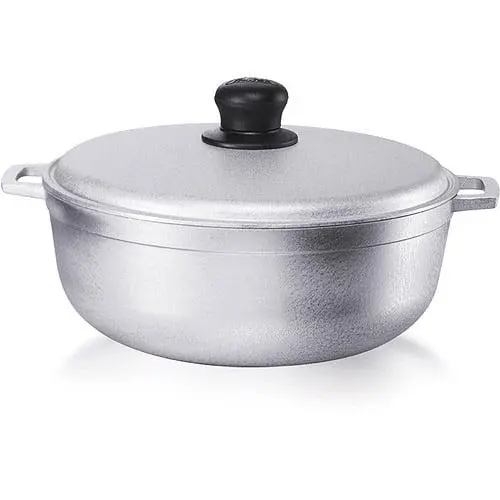 Imusa 6.9 Quart Traditional Colombian Cast Aluminum Caldero or Dutch Oven with Lid - Image 2