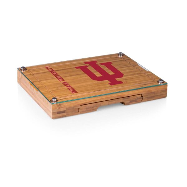 Indiana Hoosiers Concerto Glass-Top Cutting Board Set