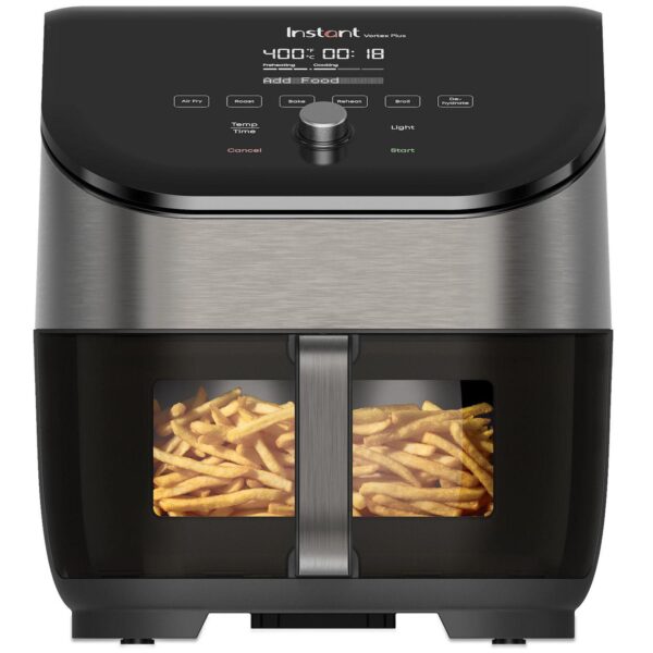 Instant Pot Vortex Plus Stainless Steel 6-in-1 Air Fryer with ClearCook and OdorErase