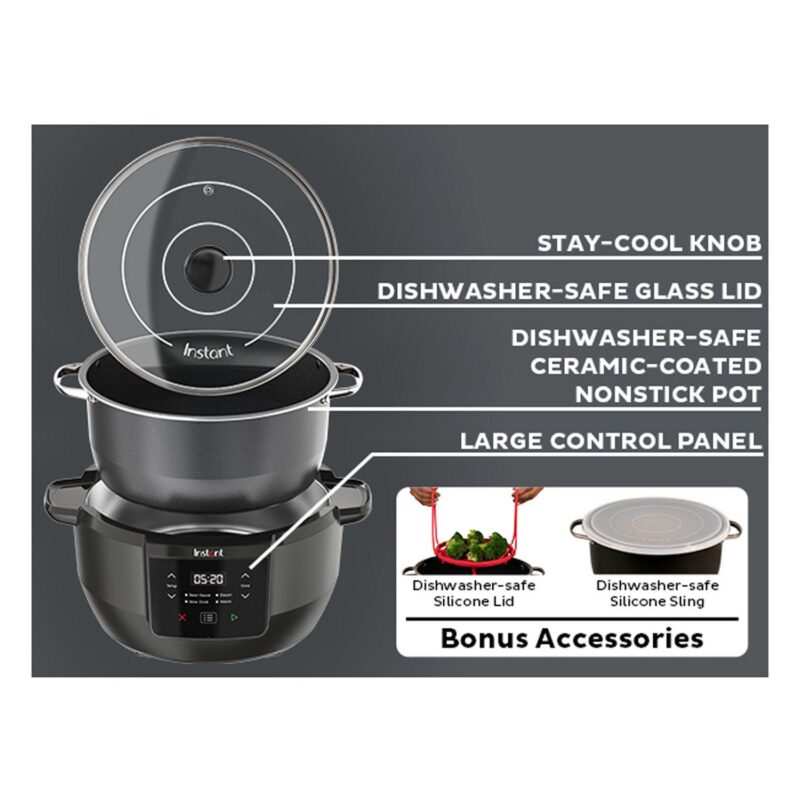 Instant Superior Slow Cooker + Multifunctional Cooker with Bonus Accessories - Image 7