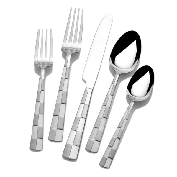 International Checkered Frost 20-pc. Flatware Set