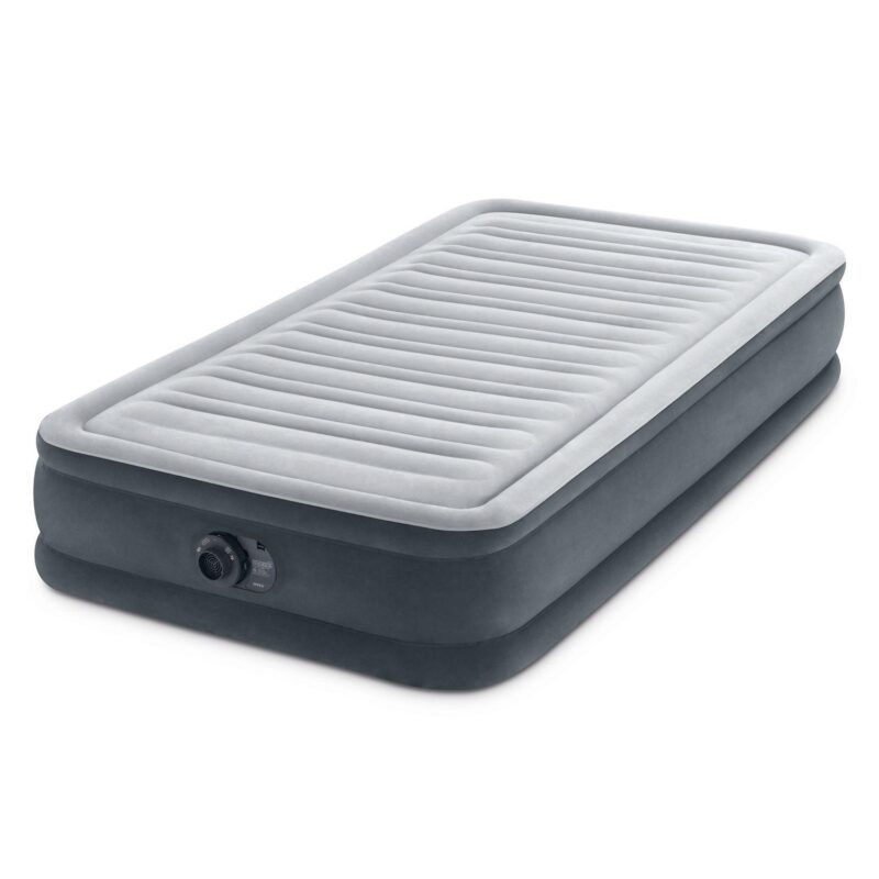 Intex Comfort Deluxe Dura-Beam Plush Airbed Mattress with Built-In Pump, Twin - Image 2