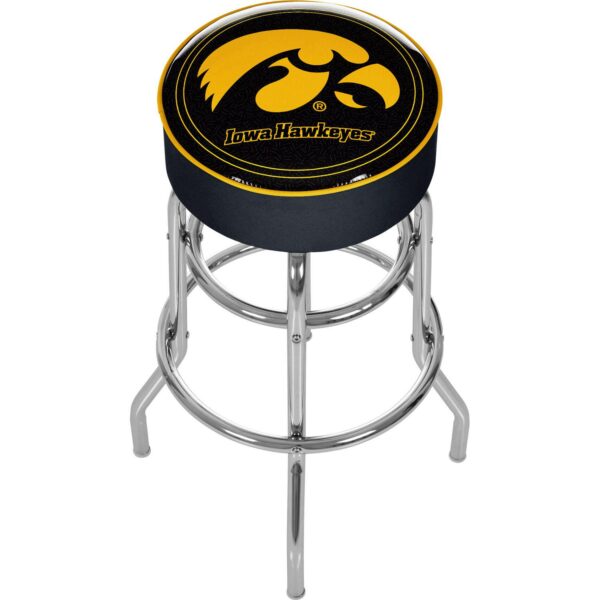 Iowa Hawkeyes Padded Swivel Bar Stool