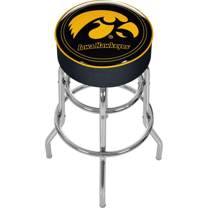Iowa Hawkeyes Padded Swivel Bar Stool