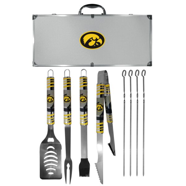 Iowa Hawkeyes Tailgater 8-Piece BBQ Grill Set