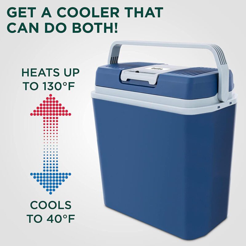 Ivation 25 L Electric Cooler and Warmer Mini Portable Car Fridge for Camping and Travel - Image 3